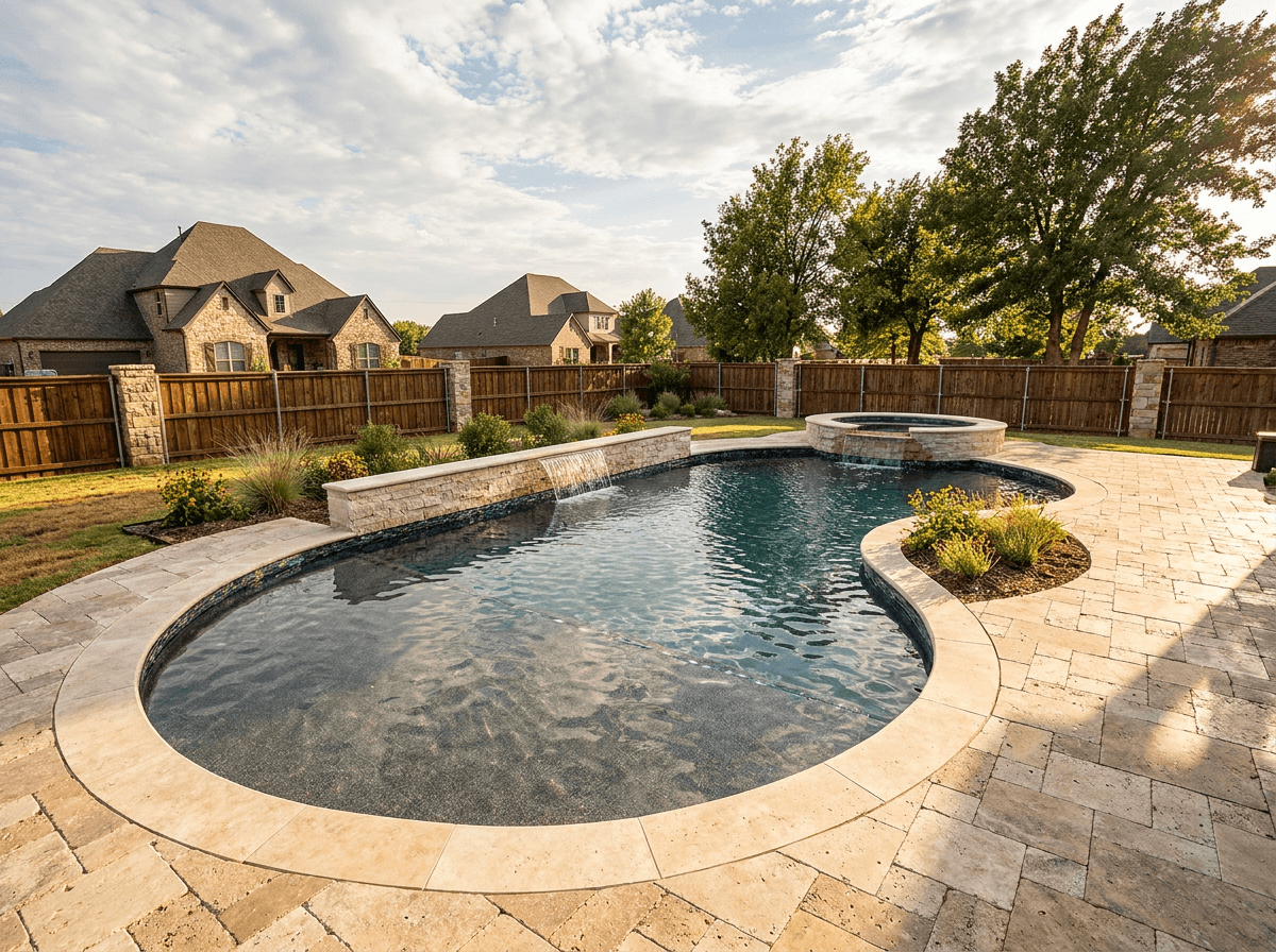 Custom pool build by Pool Pros