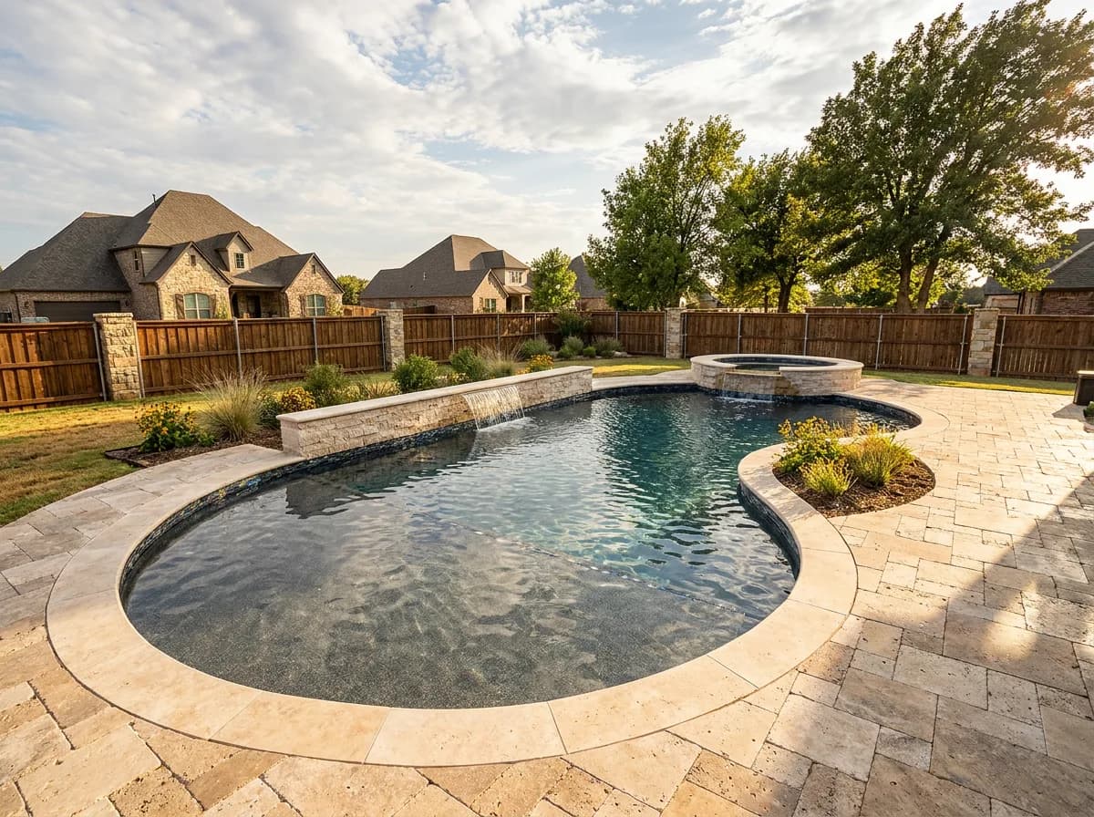 Custom pool build by Pool Pros